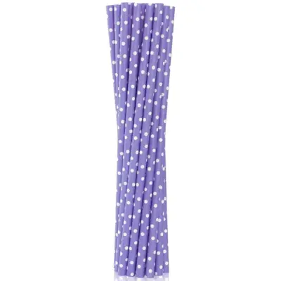 User Sugrör Lila&Vit 12-pack