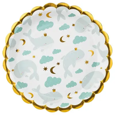 Val Baby Shower Pappersassiette 18cm 6-pack