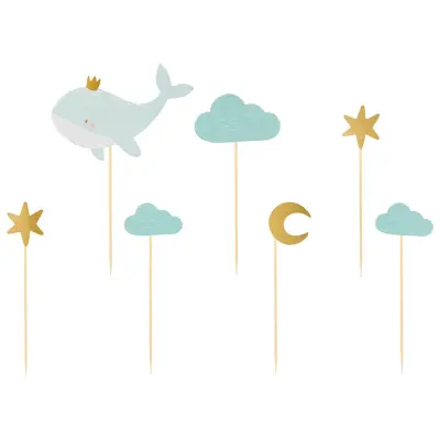 Val Baby Shower Tårtdekorationer 7-delar