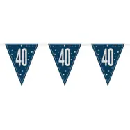 Vimpelgirlang 40 Blå/Silver