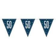 Vimpelgirlang 50 Blå/Silver