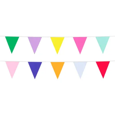 Vimpelgirlang Flerfärgad i Tyg