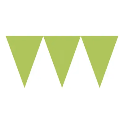 Vimpelgirlang Limegrön Lång