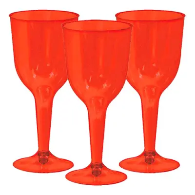 Vinglas i Plast Orange - 20-pack