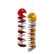 Virvateller Röd/Guld/Silver - 2-pack