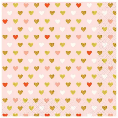 XOXO Collection Servetter Rosa 20-pack