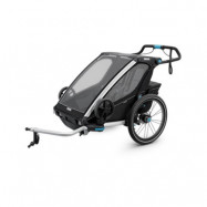 Thule Chariot Sport 2 cykelvagn + joggingkit, black