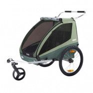 Thule Coaster XT cykelvagn inkl promenad-&cykelkit, basil green