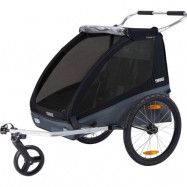 Thule Coaster XT cykelvagn inkl promenad-&cykelkit, svart