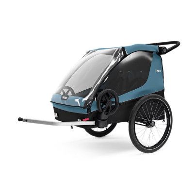 Thule Courier 2 Aegean Blue, Cykelvagn