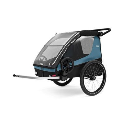 Thule Courier 2 cykelvagn, aegean blue