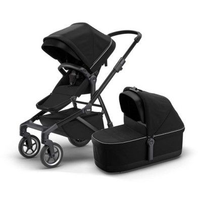 Thule Sleek duovagn, black on black