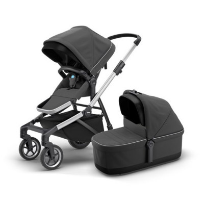 Thule Sleek duovagn, shadow grey/silver chassi