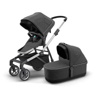Thule Sleek duovagn, shadow grey/silver chassi
