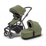 Thule Sleek duovagn, soft green on black