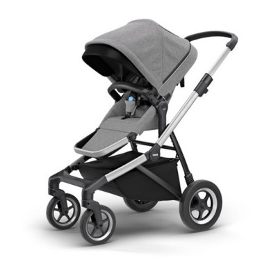 Thule Sleek sittvagn, grey melange/silver chassi