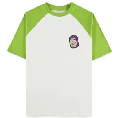 Toy Story - Disney T-shirt - 5 - Butt Lightyear - S XXL - för Herr - vit/grön