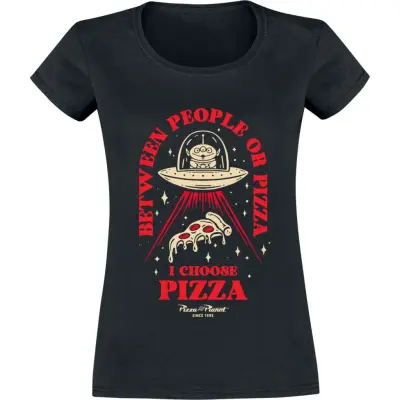 Toy Story - Disney T-shirt - Pizza Or People - S XXL - för Herr - svart