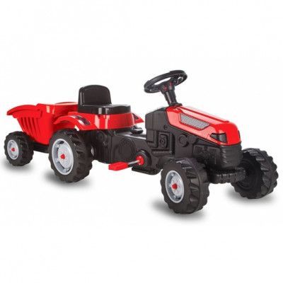 JAMARA Jamara - Trampbil Strong Bull With Trailer 125 X 51 Cm Röd