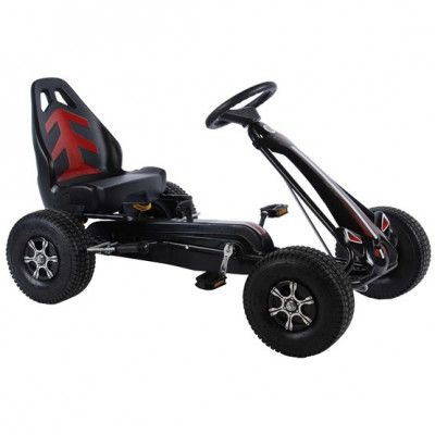 Volare Trampbil GoKart (Svart/Grå)