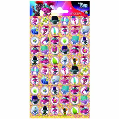 Klistermärke Trolls - mini 60 st