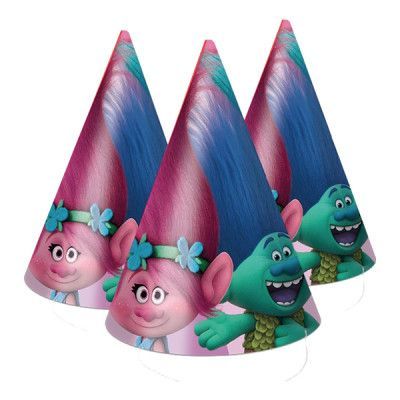 Partyhattar Trolls - 6-pack