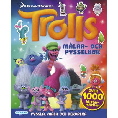 Trolls Målar- och pysselbok med över 1000 klistermärken