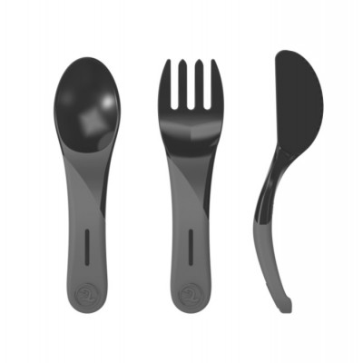 Twistshake Äta Själv Set (Svart)