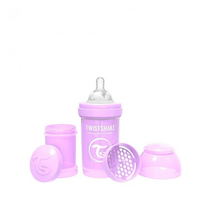Twistshake Anti-Colic flaska 180 ml, lila pastell