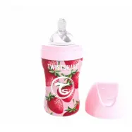Twistshake Anti-Colic rostfri flaska 260 ml, strawberry