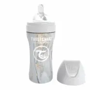 Twistshake Anti-Colic rostfri flaska 330 ml, marble grå