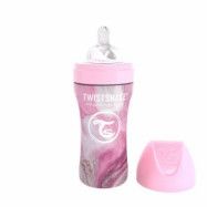 Twistshake Anti-Colic Stål 330ml (Marble Pink)