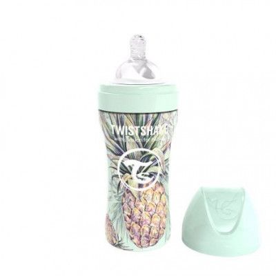 Twistshake Anti-Colic Stål 330ml (Pineapple)