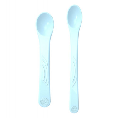 Twistshake Matsked 2-pack (Pastell Blå)