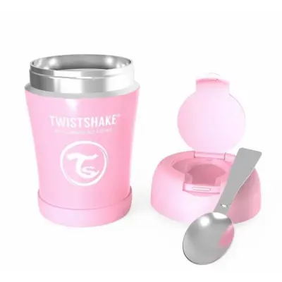 Twistshake mattermos 350 ml, rosa pastell