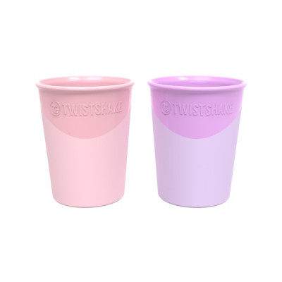 Twistshake Mugg 2-pack 170ml (Pastell Rosa/Lila)