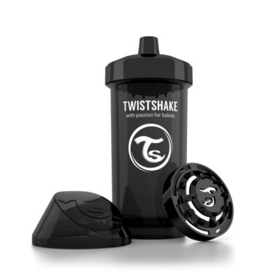 Twistshake Sportflaska 360 ml (Svart)