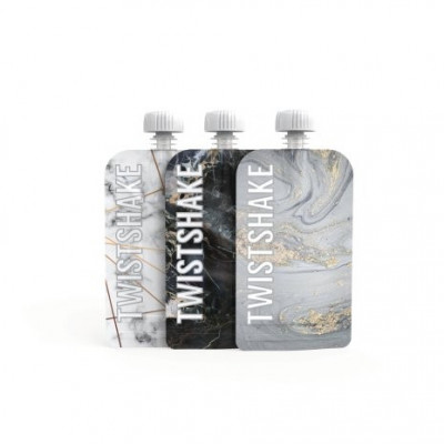 Twistshake Squeeze Bag Marble (100ml 3-pack)