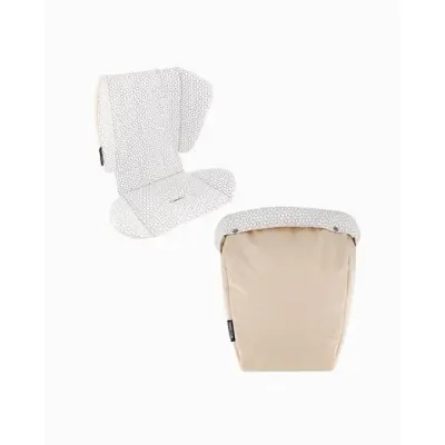 Twistshake Tour sittdyna + footsack, beige