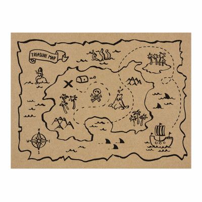 Bordstabletter Skattkarta - 7-pack