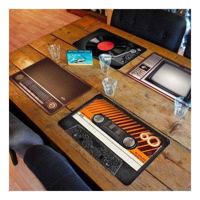 Bordstabletter Retro - 4-pack