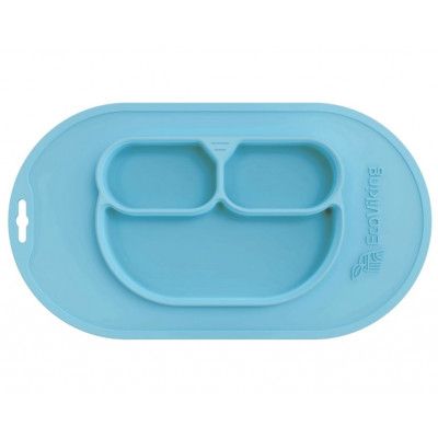 EcoViking Underlägg med Tallrik (Blå)