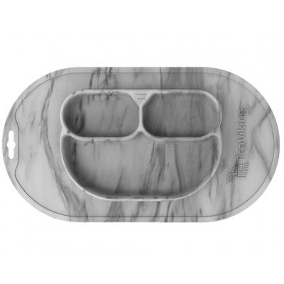 EcoViking Underlägg med Tallrik (Grå)