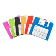 Glasunderlägg Disketter - 6-pack
