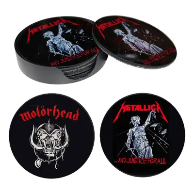 Glasunderlägg Heavy Metal - 4-pack