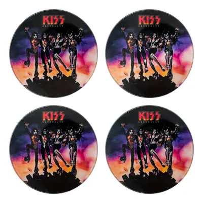 Glasunderlägg Kiss - 4-pack