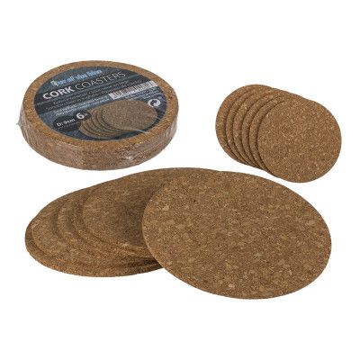 Glasunderlägg Kork - 6-pack