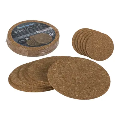 Glasunderlägg Kork - 6-pack