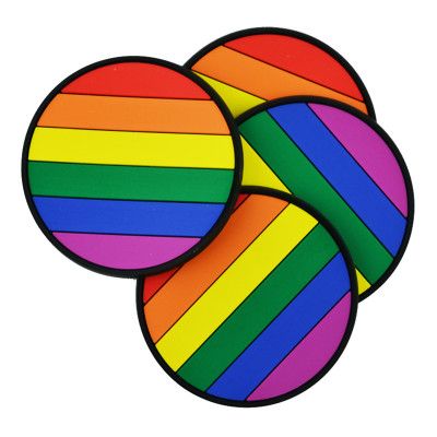 Glasunderlägg Pride - 4-pack
