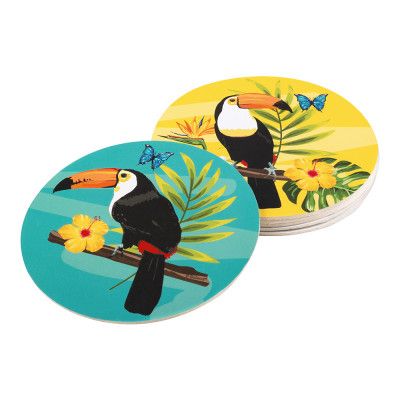 Glasunderlägg Tucan - 6-pack